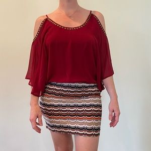 Hot & Delicious Burgundy Dress